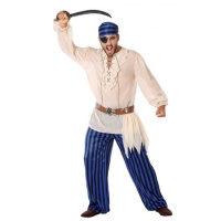Costume pirata blu da uomo
