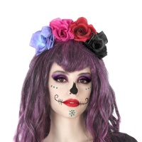 Cerchiello rose colorate stile Catrina