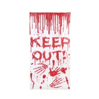 Poster per porta KEEP OUT insanguinato - 76 x 152 cm