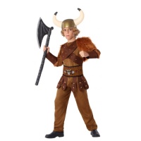 Costume vichingo nordico marrone da bambino