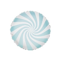 Palloncino a spirale rotondo pallido di 45 cm - PartyDeco - 1 unità