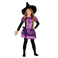 Costume strega lilla da bambina