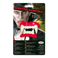 Dentatura da vampiro appuntita