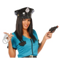 Pistola e manette della polizia - 22 cm