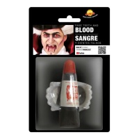 Dentatura da vampiro infantile con sangue - 15 ml