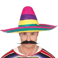 Sombrero messicano multicolore - 60 cm