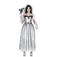 Costume sposa fantasma con velo da donna