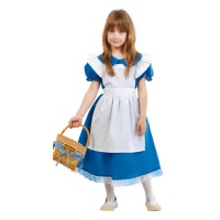Costume Alice con grembiule da bambina