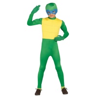 Costume tartaruga combattente verde da bambino