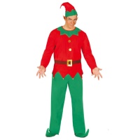 Costume elfo rosso da uomo