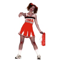Costume da cheerleader zombie donna