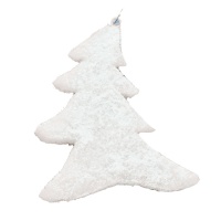 Decorazione alberello di Natale bianco da 12 cm