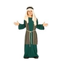 Costume da ebreo con sciarpa verde per bambini