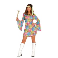 Costume hippie flower da donna