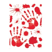 Adesivi impronte di sangue