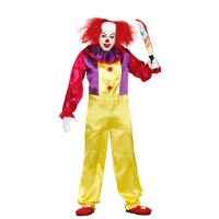 Costume clown inquietante da uomo