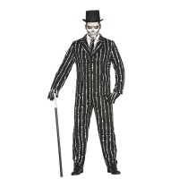 Costume scheletro elegante da uomo