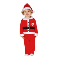 Costume Babbo Natale rosso e bianco da bebè