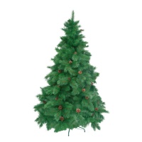 Albero di Natale alpino con pigne da 1,50 m