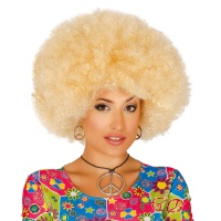 Parrucca bionda afro