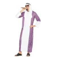 Costume da sceicco arabo viola