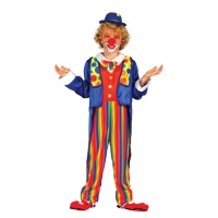 Costume clown arcobaleno da bambino