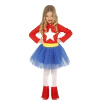 Costume da capitano Star per bambine