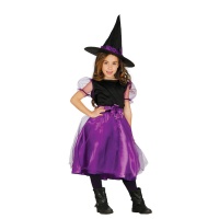 Costume strega viola da bambina