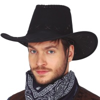 Cappello da cowboy nero