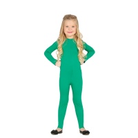Maglia verde da bambino in Spandex