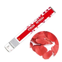 Cañone sparacoriandoli di petali rossi di 50 cm