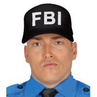 Cappuccio FBI nero - 62 cm
