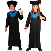 Costume da laurea per bambini con stola