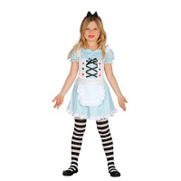 Costume Alice con cerchietto da bambina