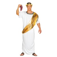 Costume Cesare Romano dorato da uomo