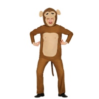 Costume con testa da scimmia da adulto