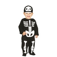Costume scheletro con cappuccio da bebè
