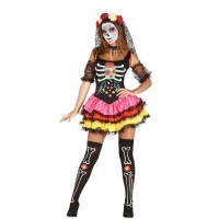 Costume Catrina colorata da donna