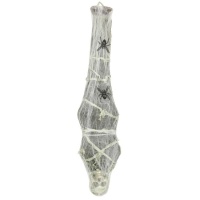 Figura scheletro con ragnatela con luce appeso - 120 cm