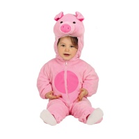 Costume maialino rosa da bebè