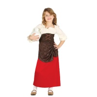 Costume da taverna medievale bambina