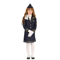 Costume hostess blu da bambina