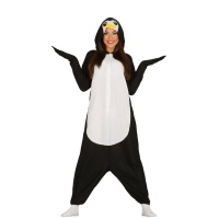 Costume da pinguino per adulto con cappuccio