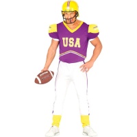 Costume da quarterback del college per uomo