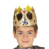 Corona da re dorata infantile