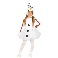 Costume pupazzo di neve da bambina