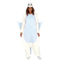 Costume unicorno blu da adulto