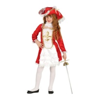 Costume classico moschettiere da bambina