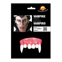 Dentatura da vampiro parte superiore appuntita