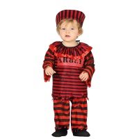 Costume clown prigioniero da bebè